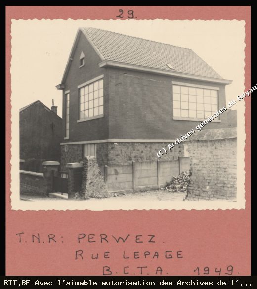 Central téléphonique — Perwez Lepage